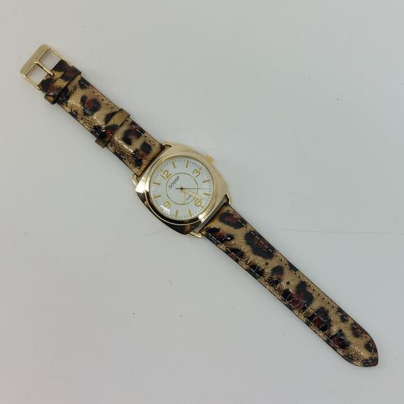 Gossip Quartz Leopard Spots Print Wristwatch Japan Movement - Picture 2 of 14